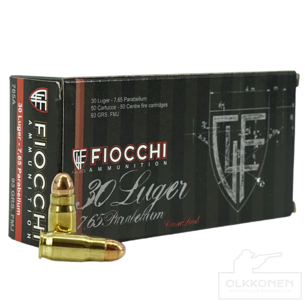 Fiocchi 7.65 Parabellum FMJ 6,03g  365 m/s