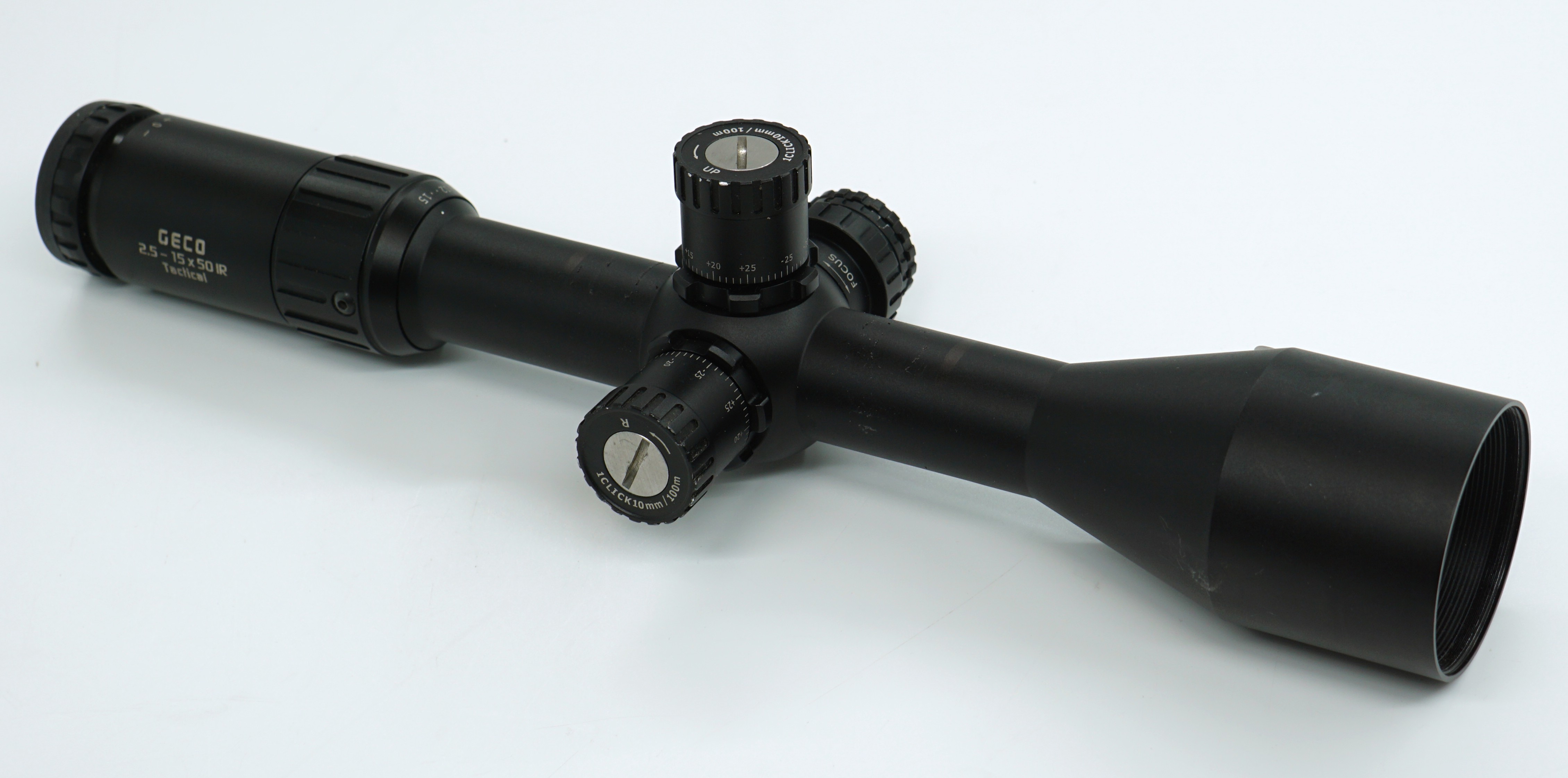 Geco 2,5-15x50 mildot ir tactical     käytetty