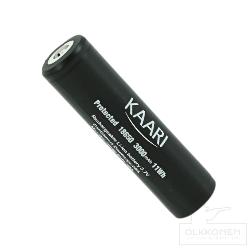 Kaari 18650 akku 3000 mAh