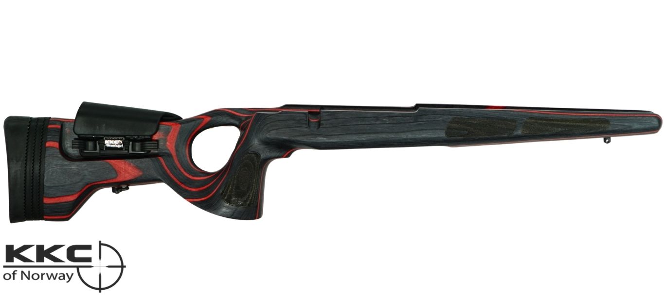 KKC DuoGrip tukki Sauer 100 oikeakätinen musta/punainen
