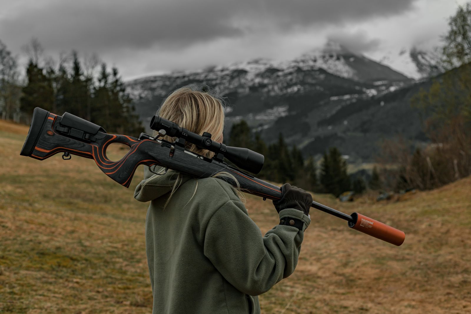 KKC DuoGrip Tikka T3 / T3x vasenkätinen Musta/Oranssi