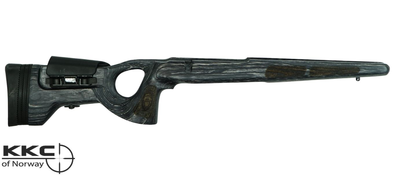 KKC DuoGrip tukki Tikka T3 / T3x oikeakätinen musta