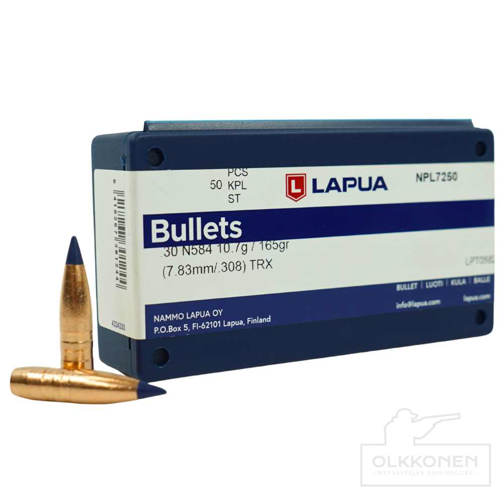Lapua .30 TRX N584 10,7g luoti 50 kpl/rs