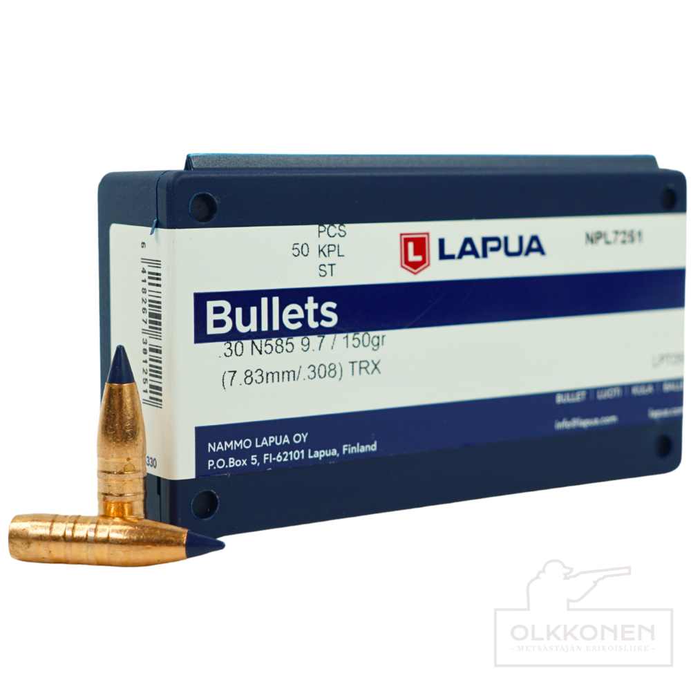 Lapua .30 TRX N585 9,7g luoti 50 kpl/rs