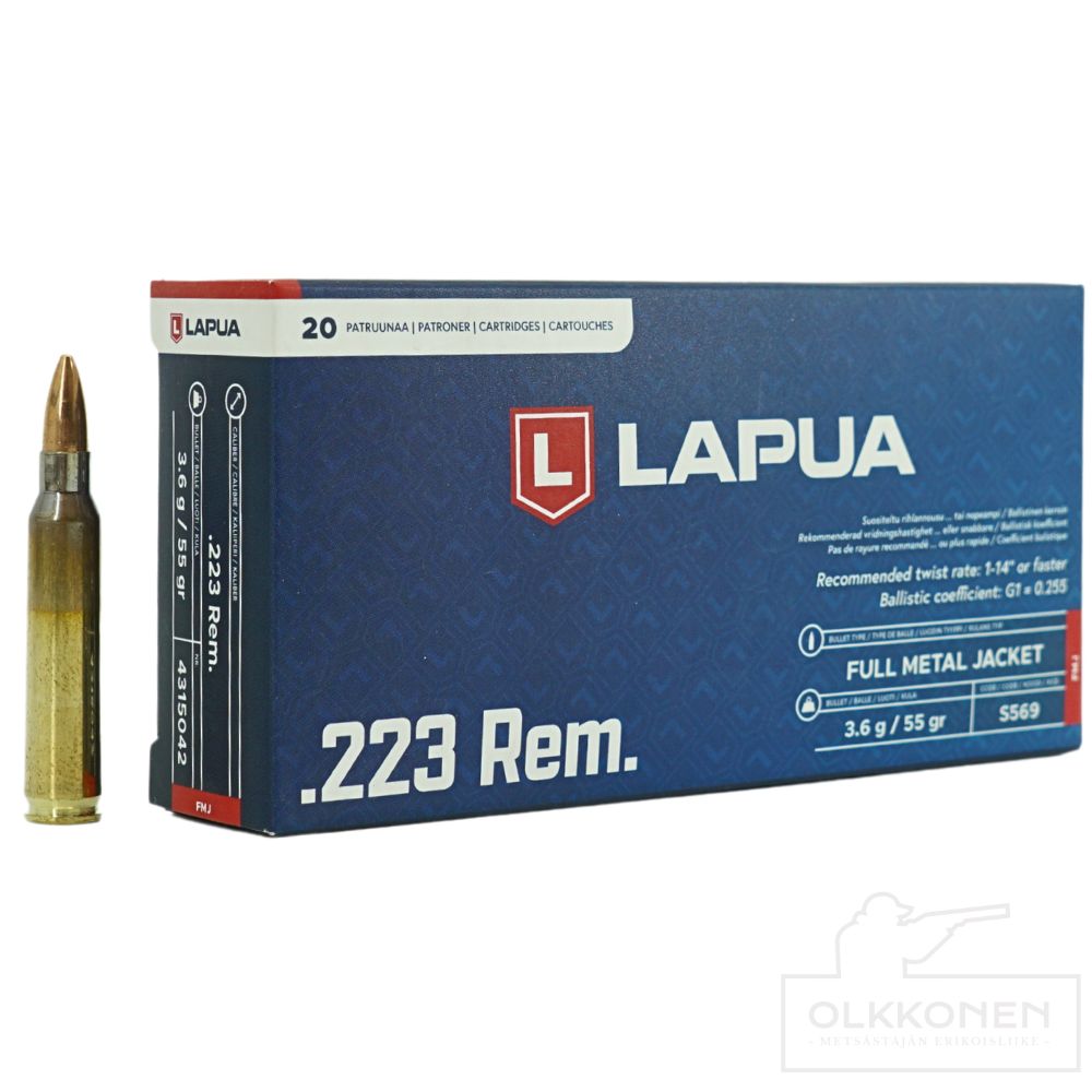 Lapua .223 Rem 3,6g FMJ S569