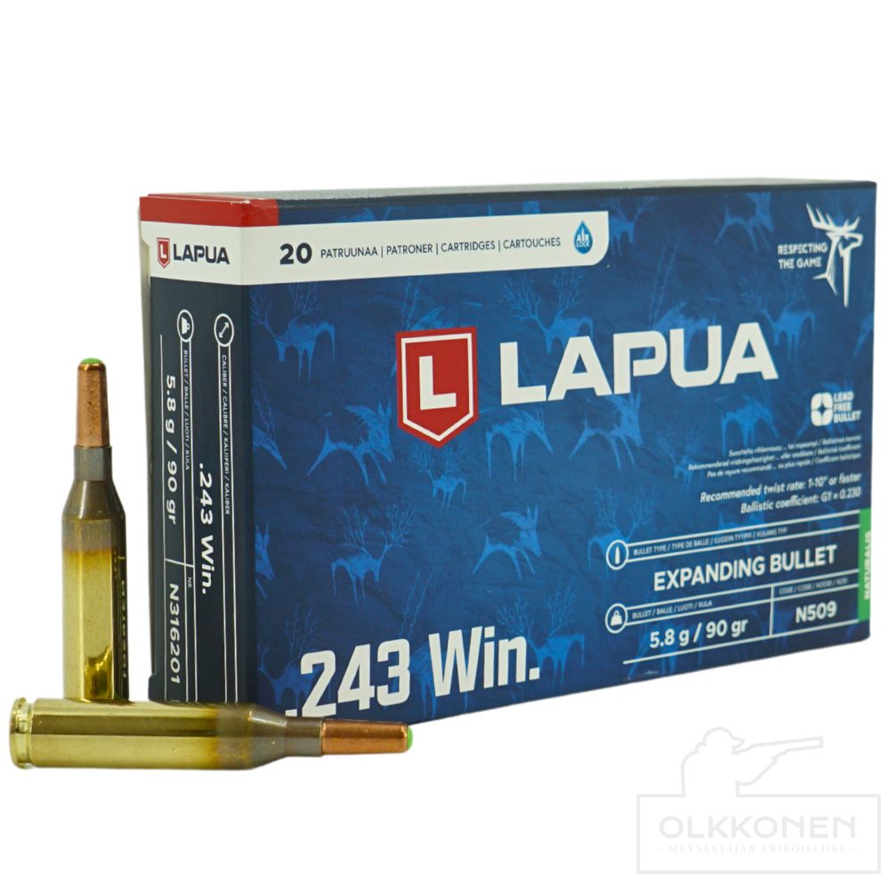 Lapua .243Win Naturalis 5,8g 20kpl/rs