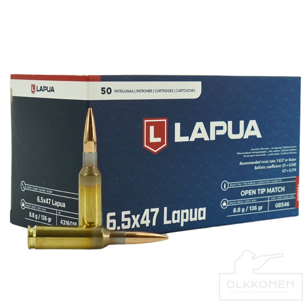 Lapua 6,5x47 8,8g OTM Scenar L GB546 50kpl/rs