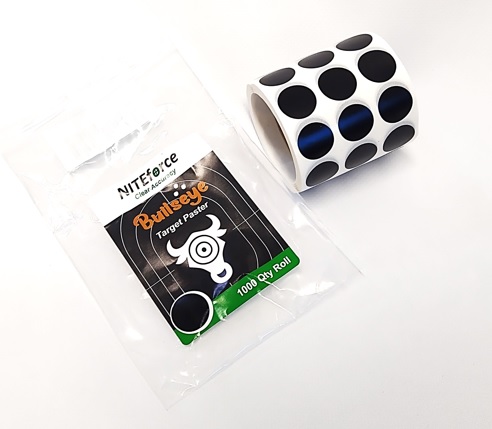 NITEforce Paikkatarra 16mm, musta 1000kpl