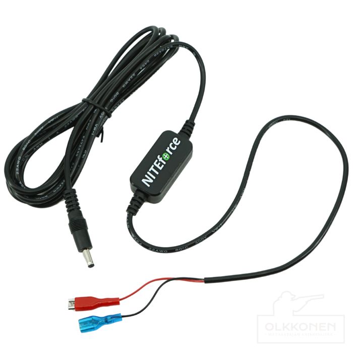 NITEforce Akkujohto 2,4m Jännitteen alentajalla 18V -12V > 6V