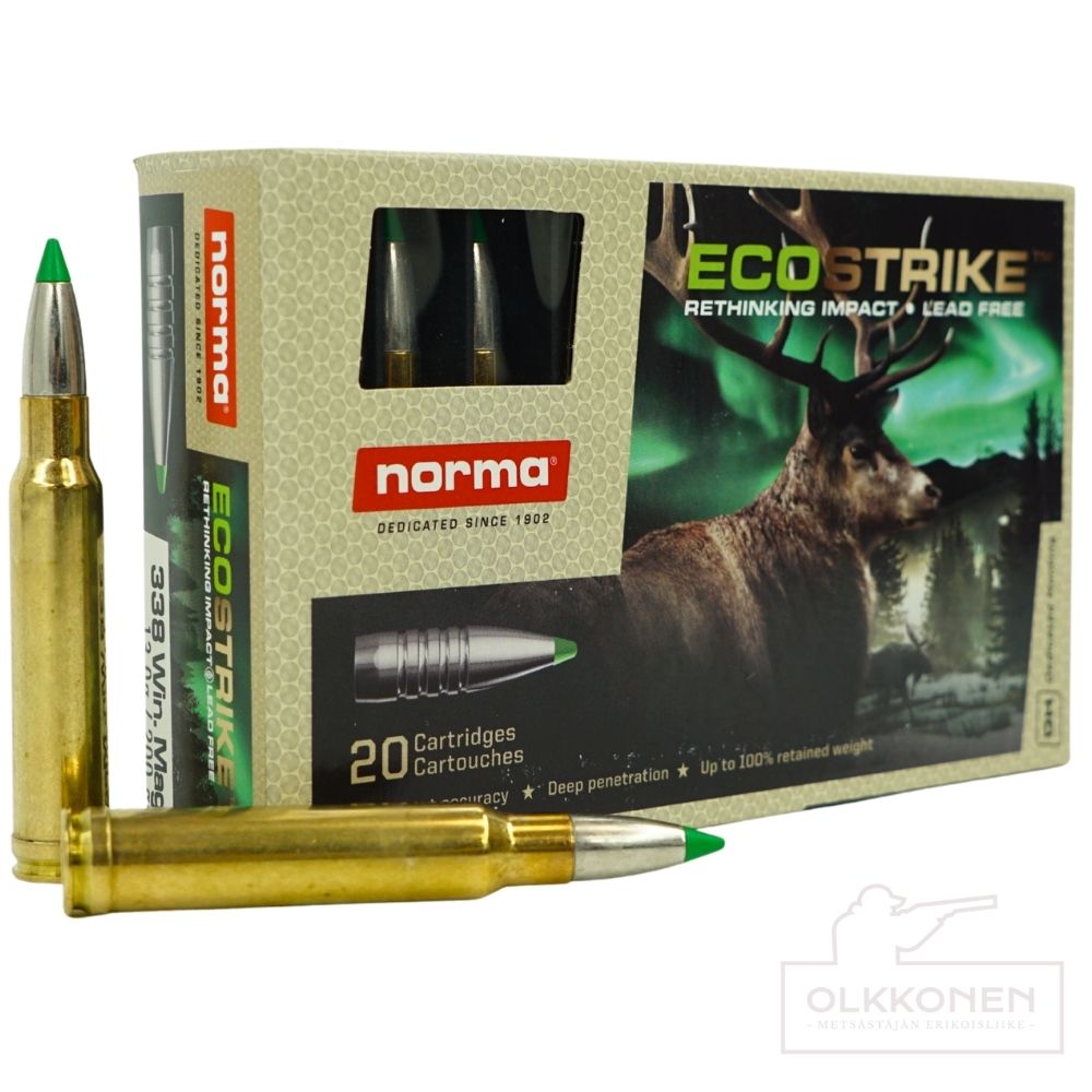 Norma .338 Win Mag Ecostrike 13g patruuna 20 kpl/rs
