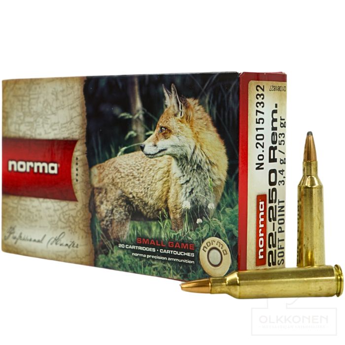 Norma .22-250 Rem SP 3,4g 20 kpl/rs