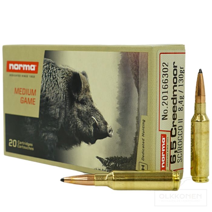 Norma 6,5 Creedmoor Scirocco II 8,4 g 20 kpl/rs