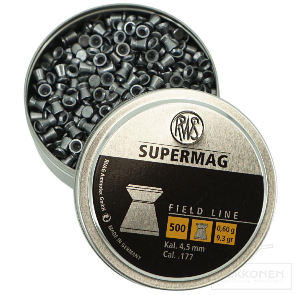 RWS Supermag 4,5mm ilmakiv. luoti 0,60 g