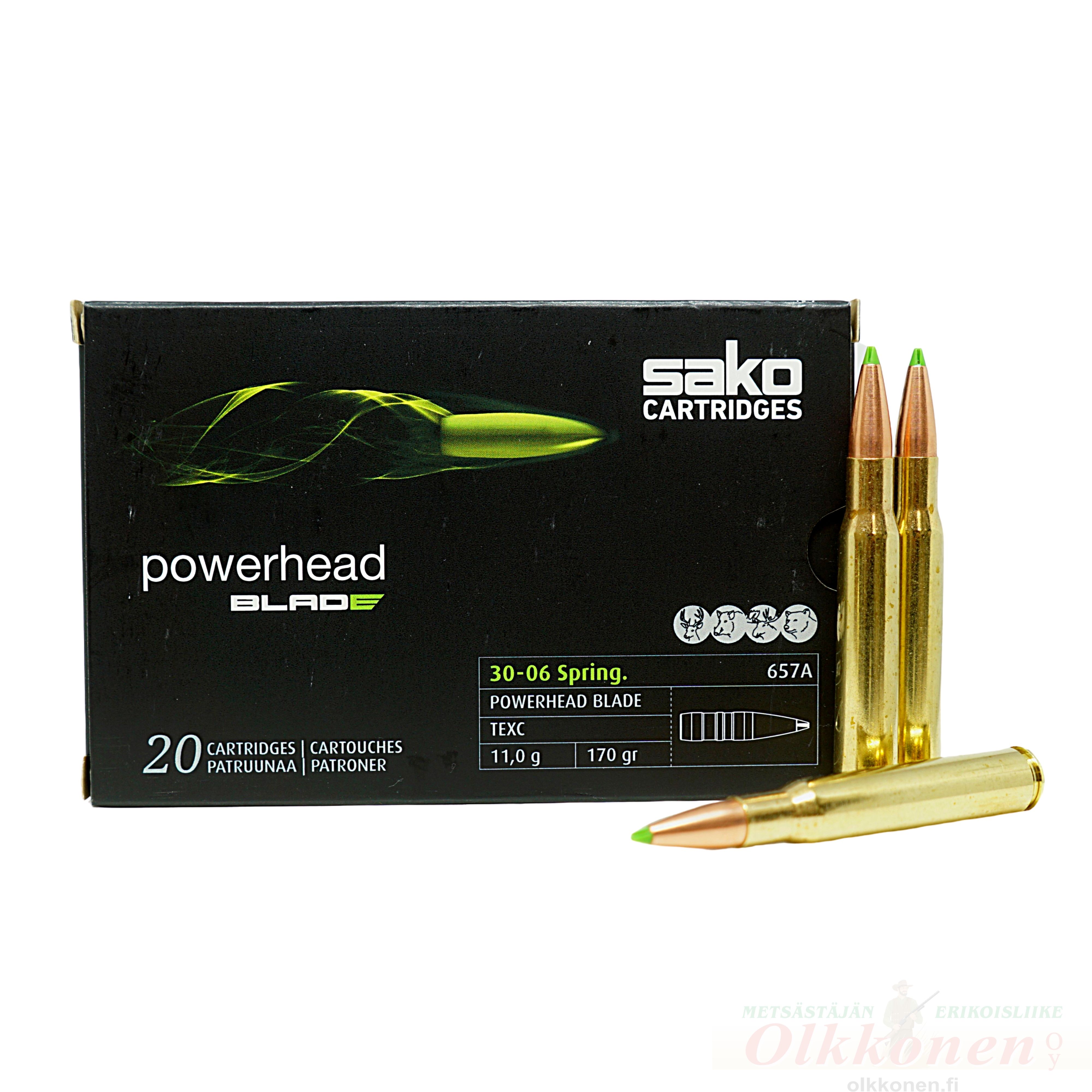 Sako .30-06 Spring Powerhead Blade 10,5g / 165 gr 20 kpl/rs