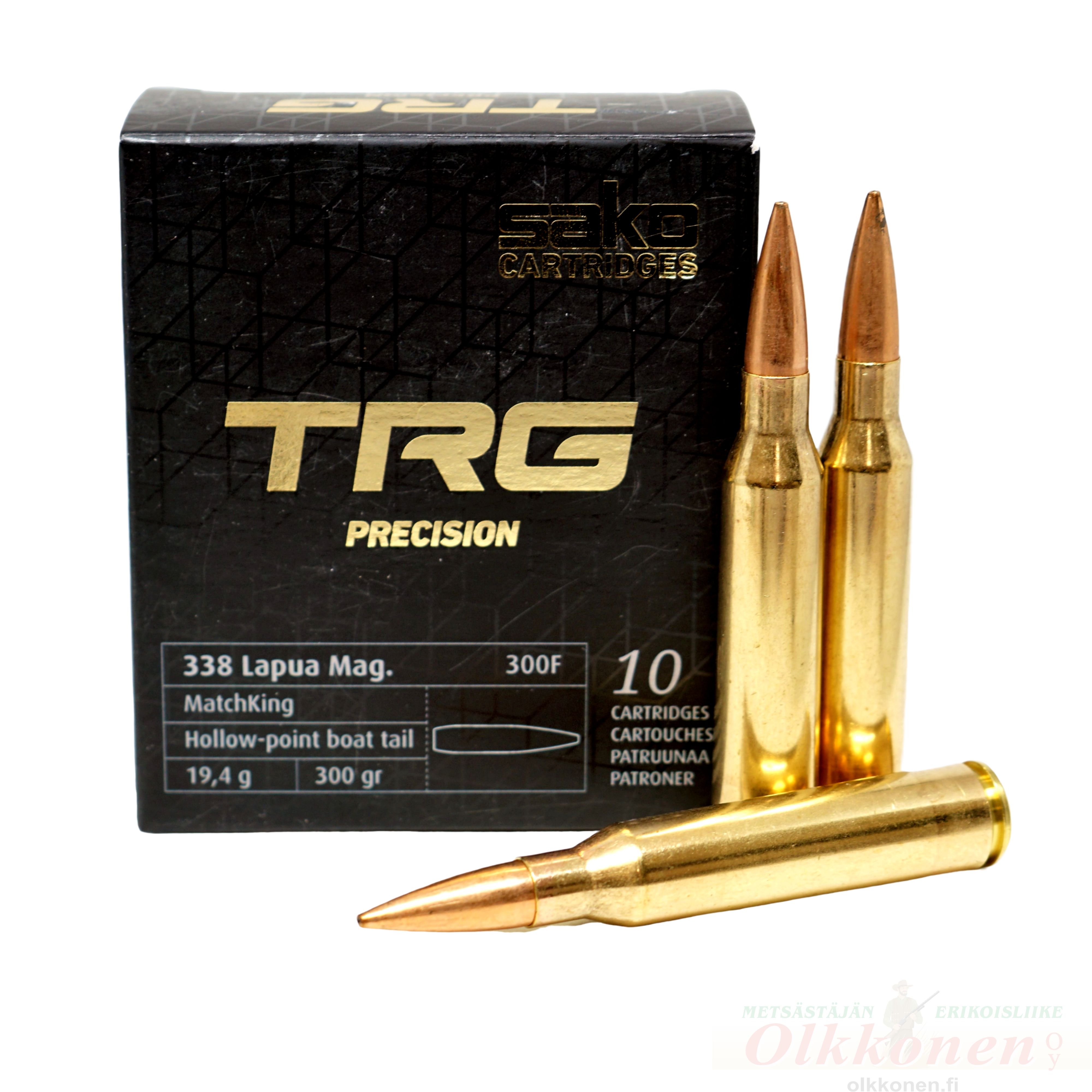 Sako Trg Precision 338 Lapua Mag. HPBT 11,3g patruuna 10kpl/rs