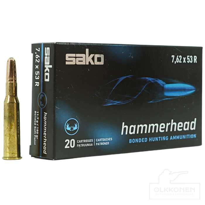 Sako 7,62x53R Hammerhead 11,7g 256A 20kpl/rs