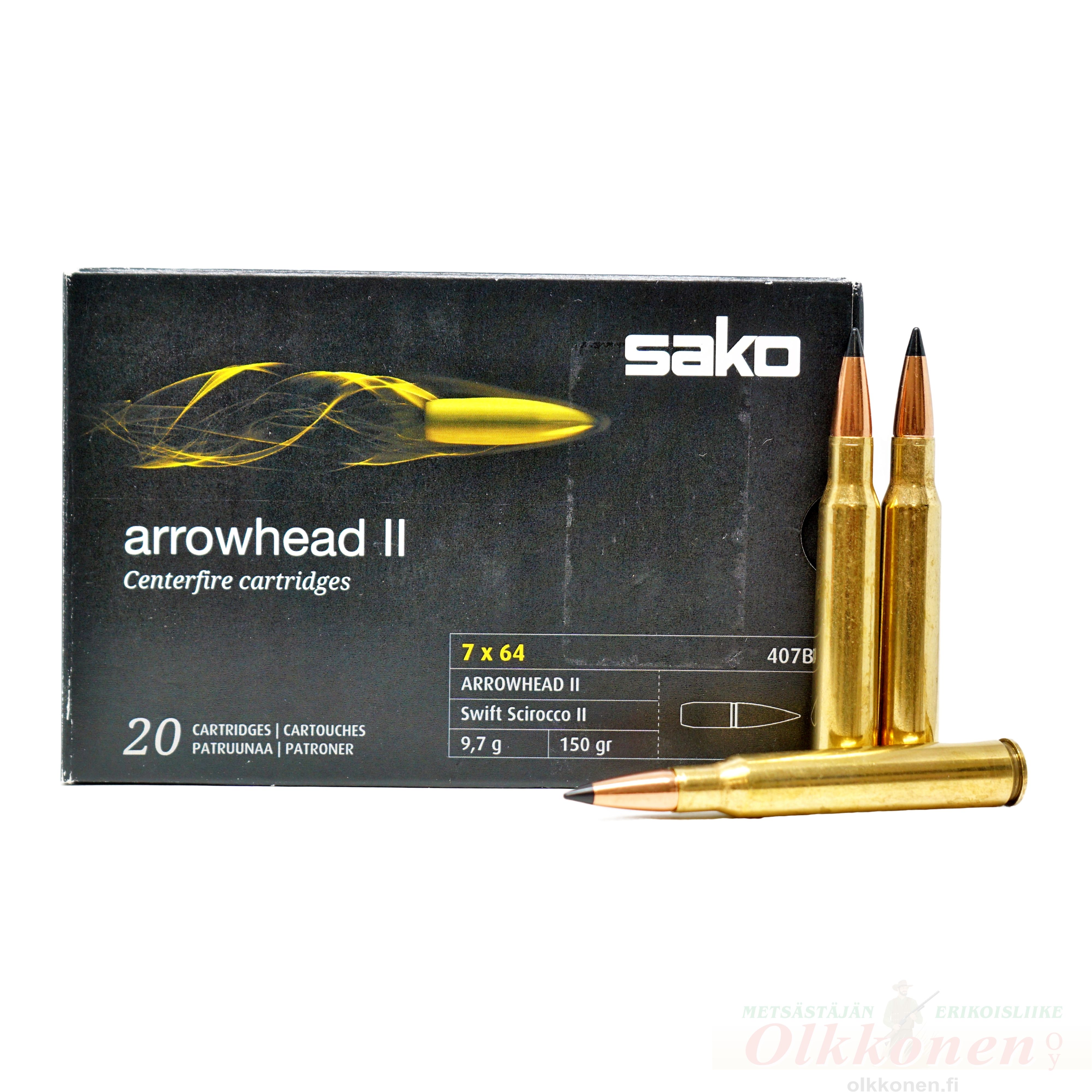 Sako 7X64 Arrowhead  II 9,7g   407B  20kpl/rs