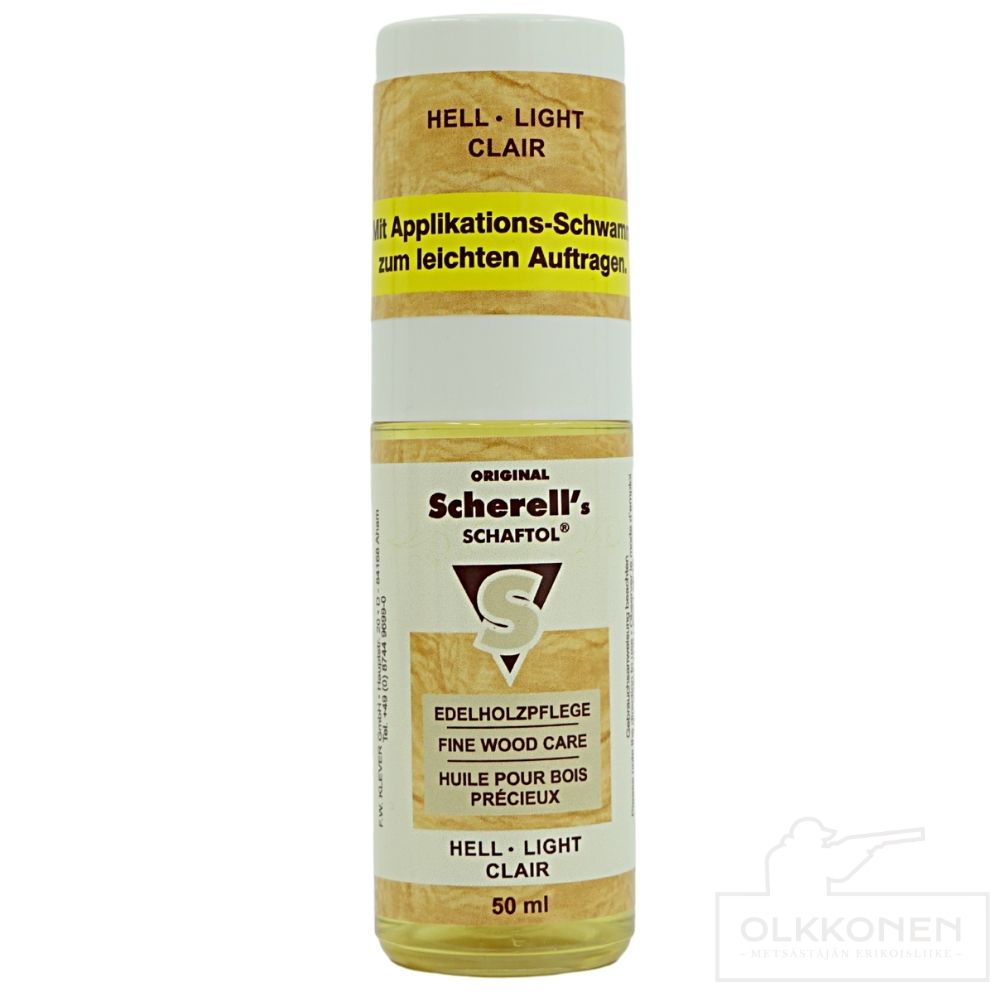 Schaftol tukkiöljy vaalea 50 ml + levityssieni
