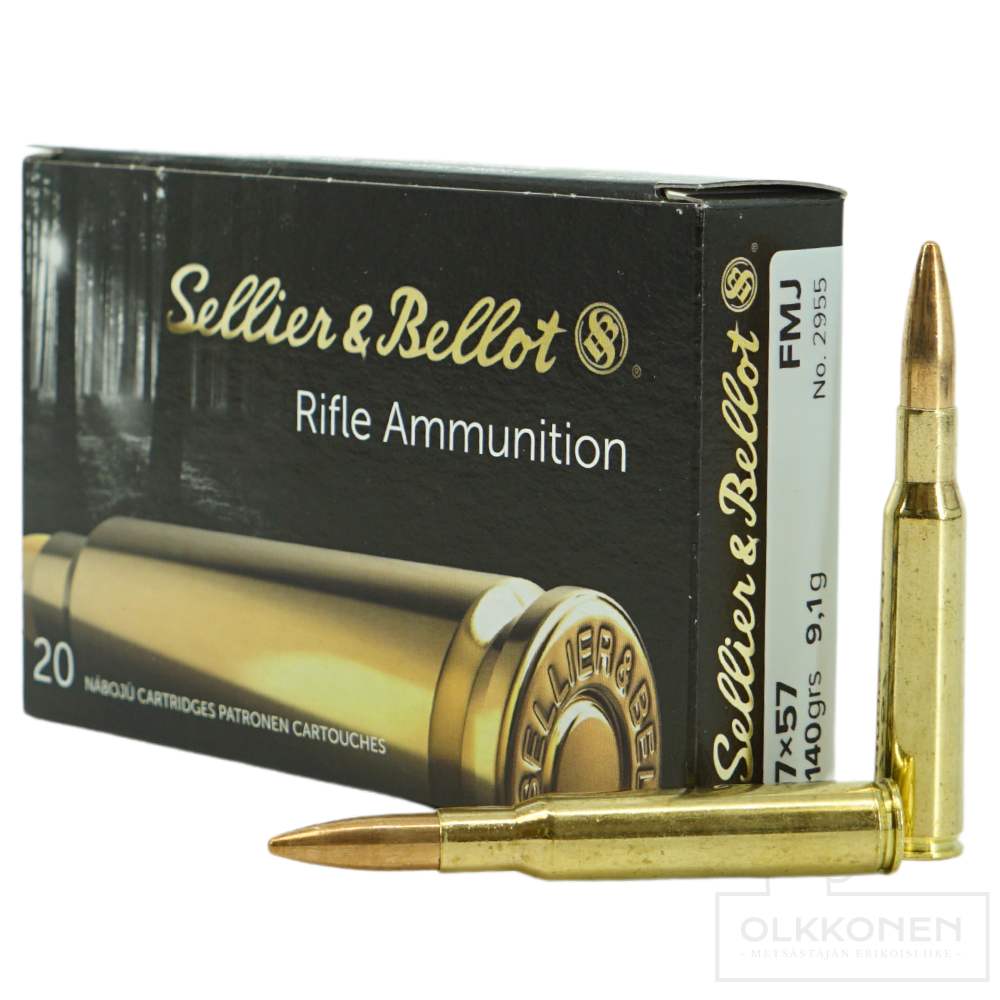 Sellier & Bellot 7X57 9,1g FMJ patruuna 20 kpl/rs