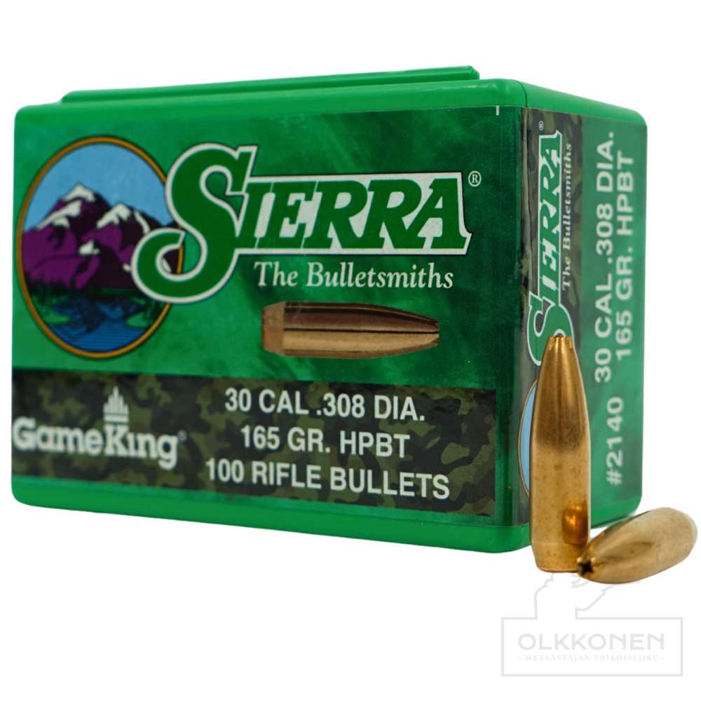 Sierra .30 GameKing 165gr HPBT 100 kpl/rs