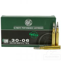 RWS 30-06 EVO Green patruuna 8,8g 20 kpl/rs