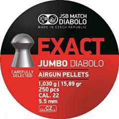 JSB Exact Jumbo 5,5mm, 1,030g 250 kpl/rs Ilmakiv. luoti 