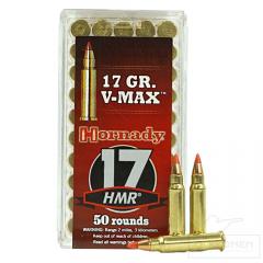 Hornady .17 HMR V-MAX 17 gr patruuna 