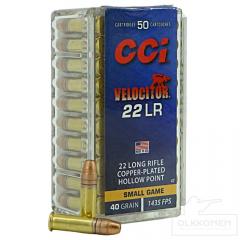 CCI .22 LR Velocitor GDHP 2,60g 437 m/s 50kpl/rs