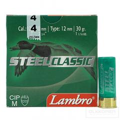Lambro Steel 12/70 30 g haulikoko 4, 3,3 mm 25 kpl/rs