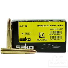Sako 8x57 IS Range FMJ 8,2g  50 kpl/rs