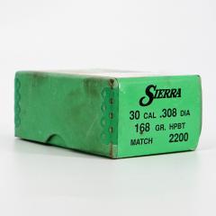 Sierra luoti .30 cal 168 gr HPBT Match  100 kpl  MT