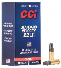 CCI .22 Lr Standard 2,6 g 50 kpl/rs