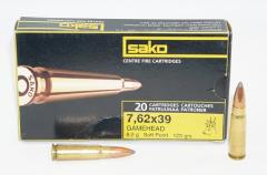 Sako 7,62x39 Gamehead SP 8g lyijykärki patruuna 20 kpl