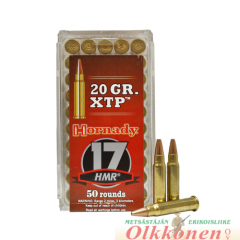 Hornady .17 HMR 20gr XTP patruuna 50kpl/rs