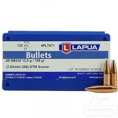 Lapua .30cal 12g Scenar GB432 100 kpl/rs