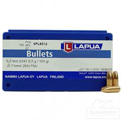 Lapua 6,5mm 6,5g FMJ S341 luoti 100kpl