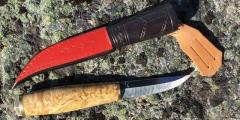 Puukko Arki Tommi  9 cm terällä,  visakoivu kahva  x-cut