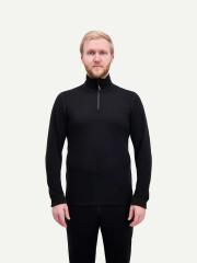 Finnsvala Extreme Original Zip-Neck merinopaita, musta