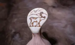 Visaluu kuksa 2-reikäinen   (Poro)     1 laatu