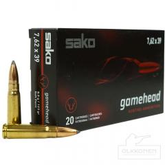 Sako 7,62x39 Gamehead SP 8g lyijykärki patruuna 20 kpl