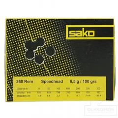 Sako 260 Rem Range 6,5 g 50 kpl/rs