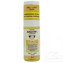 Schaftol tukkiöljy vaalea 50 ml + levityssieni