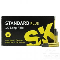 SK Standard plus .22LR. Lähtönopeus 327m/s 50 kpl / rs