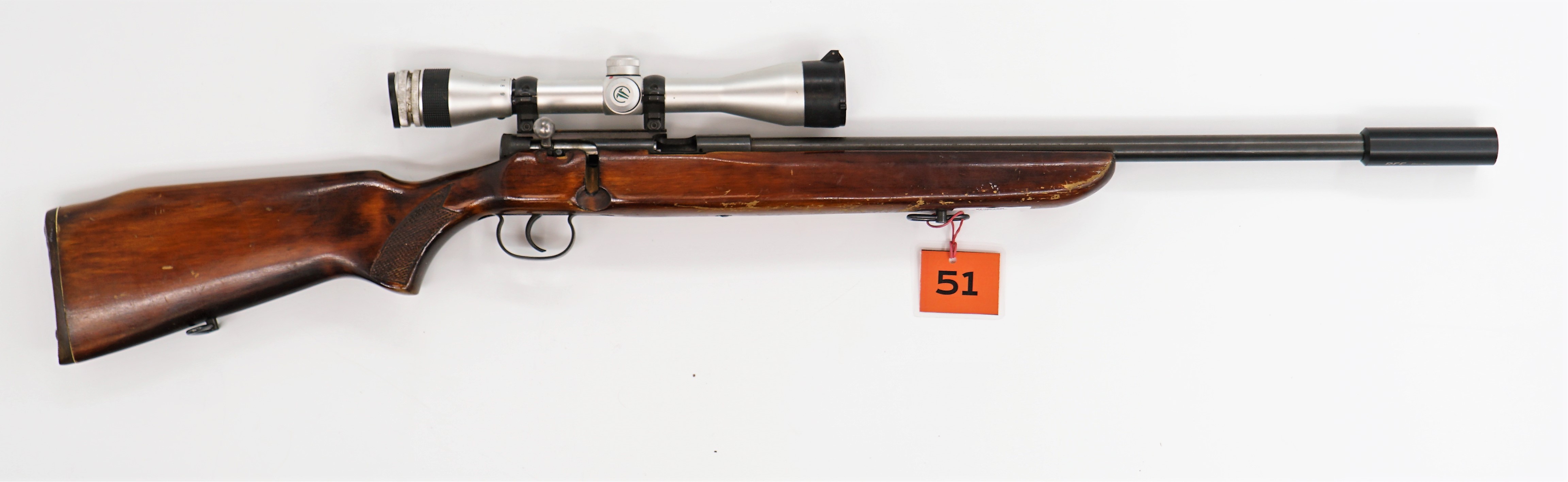 Toz 12-01 22lr pienoiskivääri + kiikari ja vaimennin, käytetty MT
