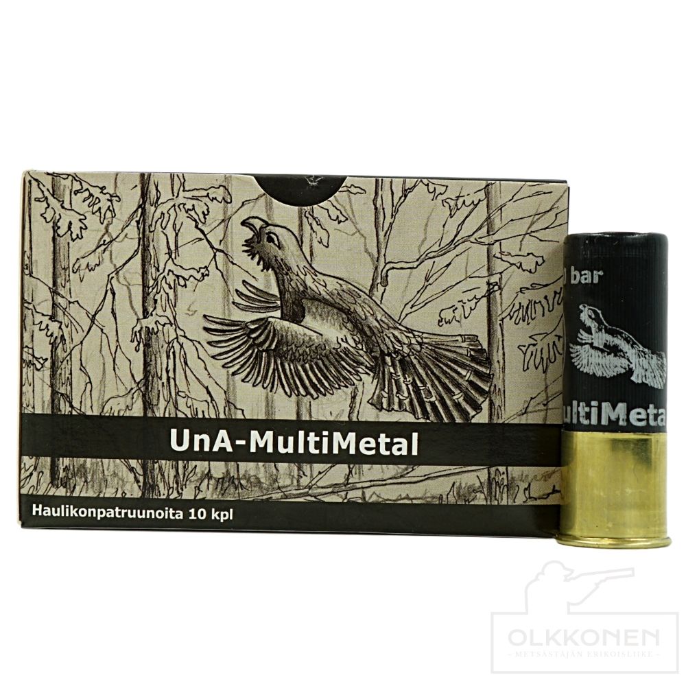 UnA-MultiMetal 12/70 28g haulikoko 7+2 patruuna 10kpl/rs