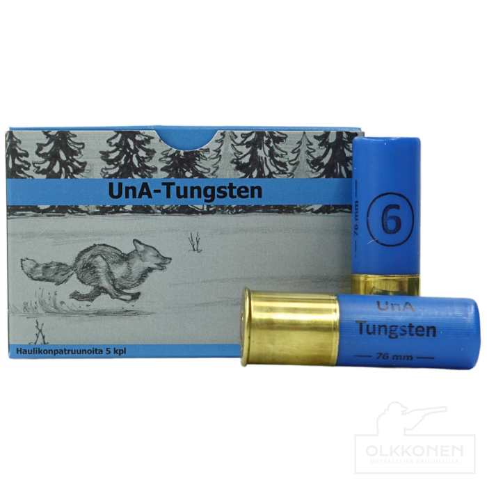 UnA-Tungsten 12/76 34g haulikoko 2,75 mm patruuna 5kpl/rs