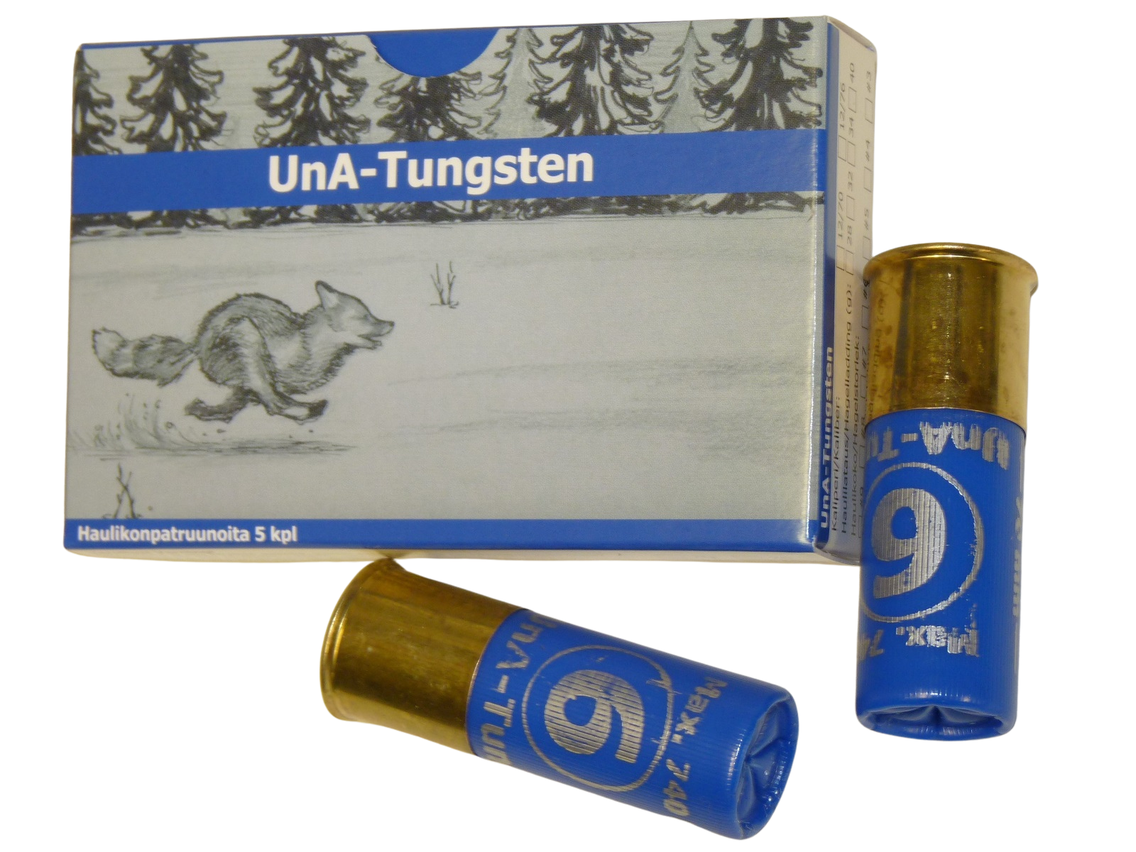 UnA-Tungsten patruuna 12/70 32g  5kpl/rs 