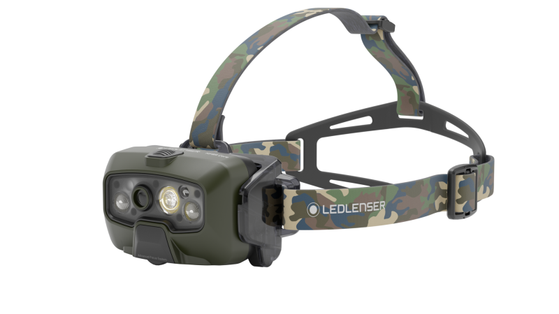 Ledlenser HF8R Core RGB otsalamppu camo