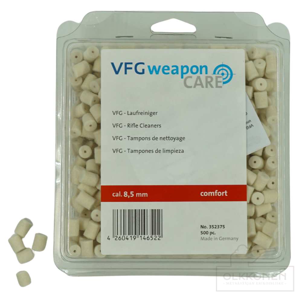 VFG 652 8,5mm puhdistustulppa 500 kpl/rs